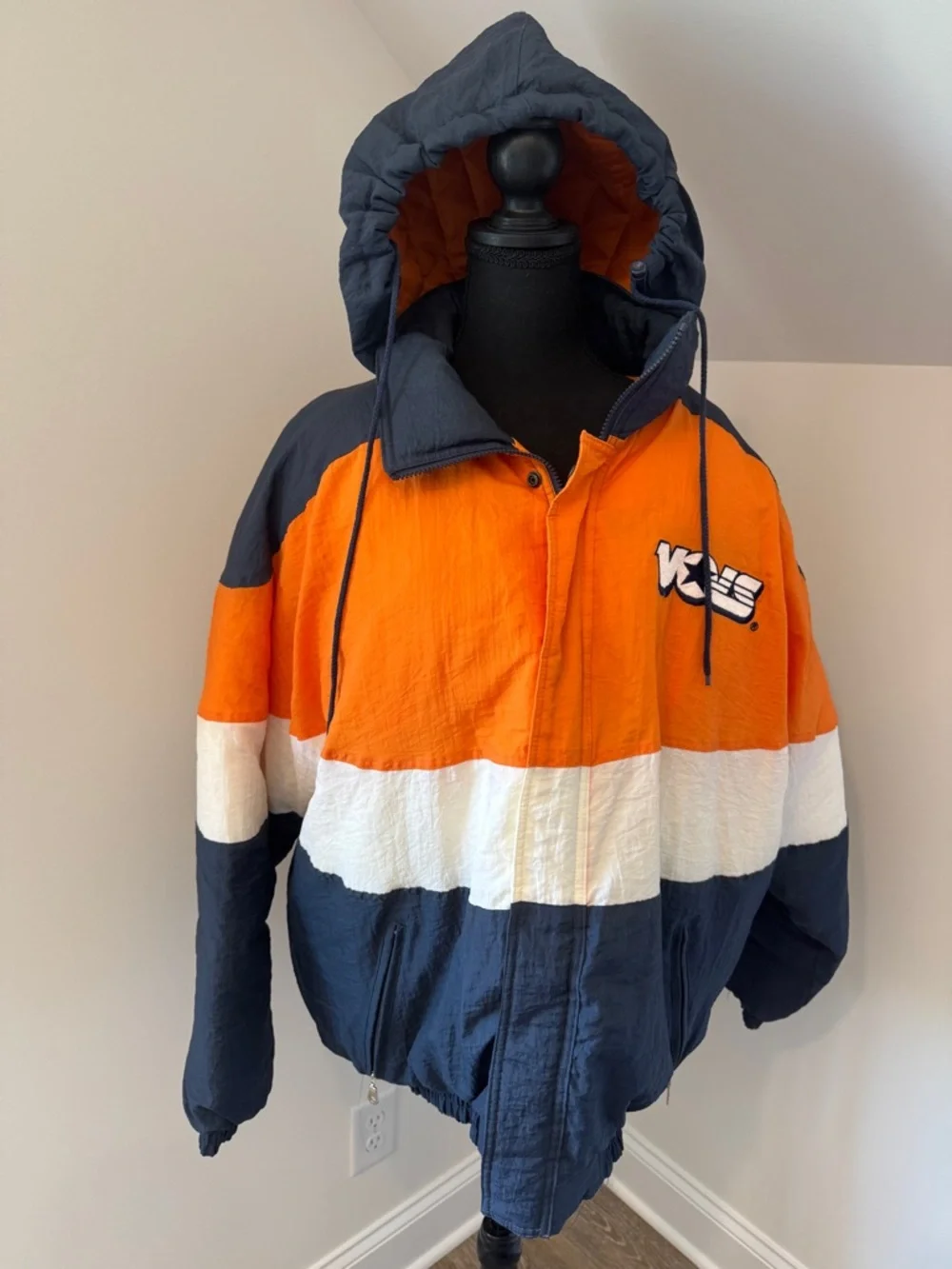 Vintage  Tennessee Volunteers Jacket 90s Colorblock‎ Puffer XL NCAA